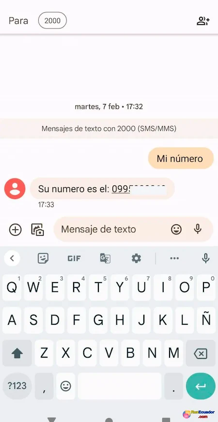 Cómo encontrar el número en Claro Ecuador por mensaje de texto