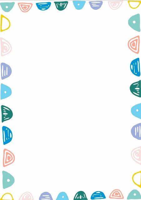 marco colorido para word