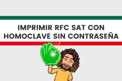 como Imprimir RFC SAT con Homoclave gratis sin contraseña